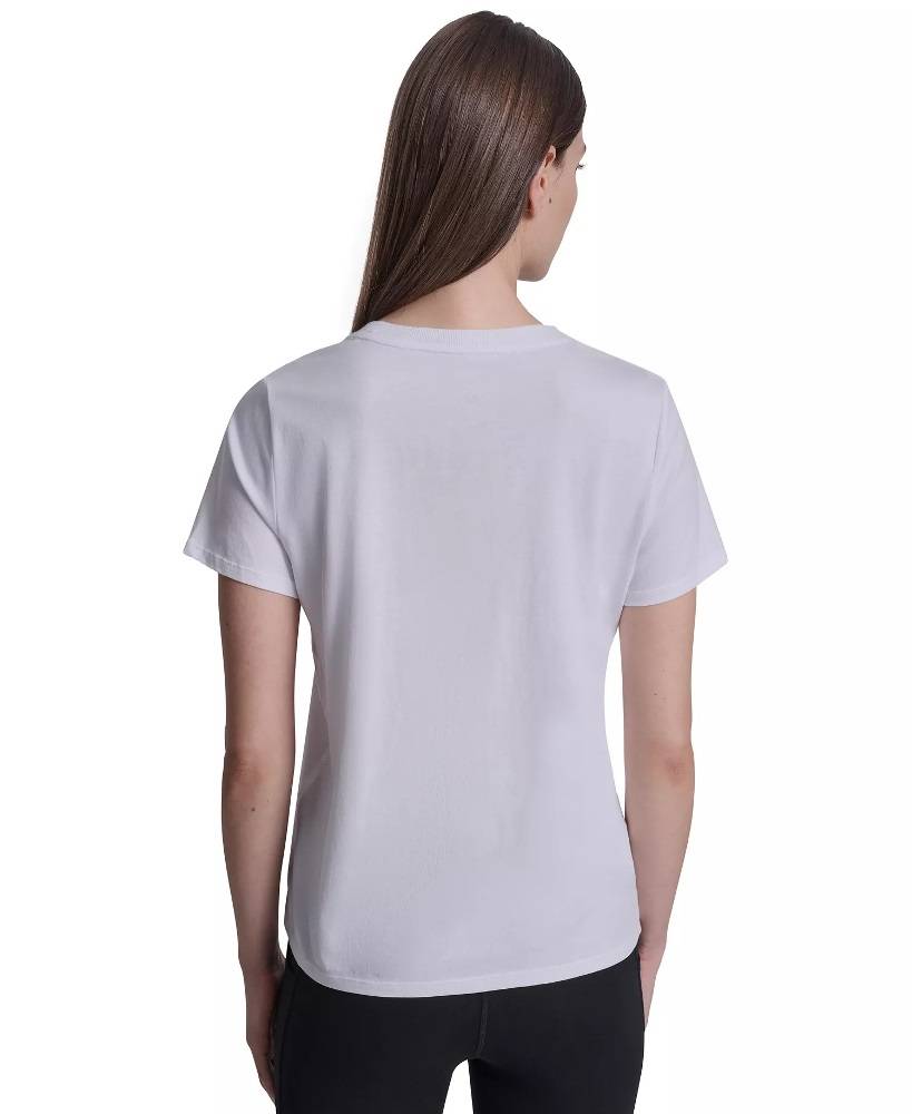 DKNY VARSITY NY LOGO SHORT SLEEVE RELAXED FIT TEE