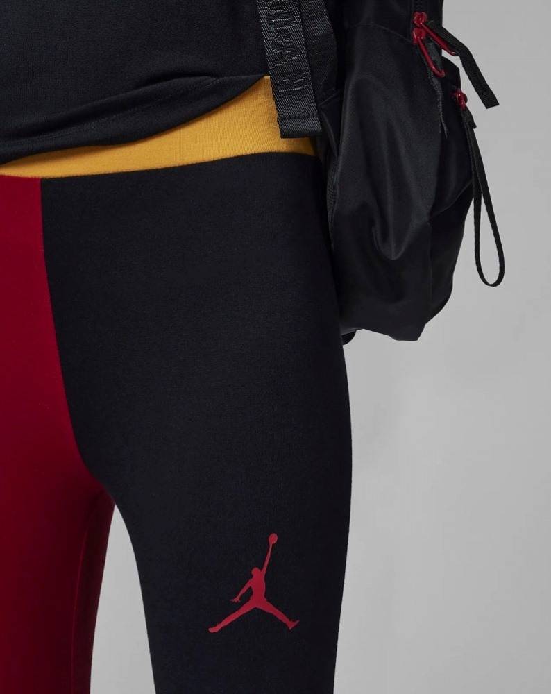 NIKE JORDAN GIRLS PAPRIKA BLOCKED LEGGING