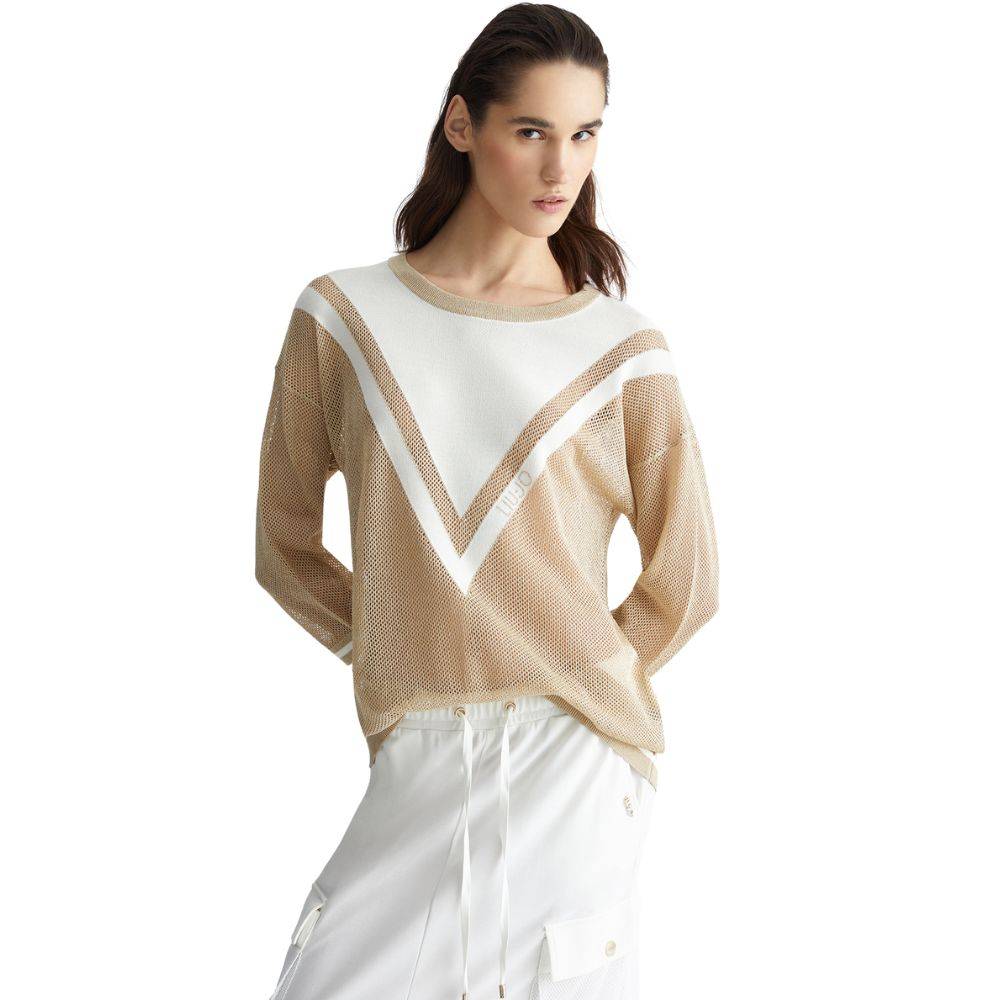 LIU JO LUREX MESH JUMPER