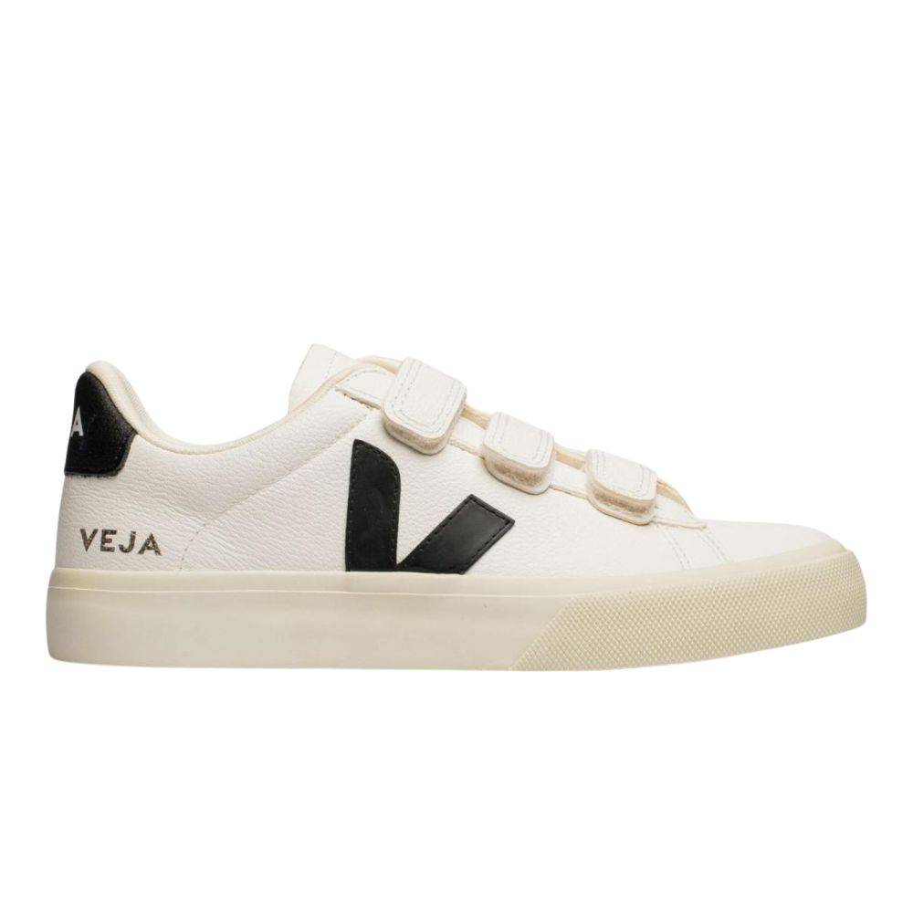 VEJA RECIFE CHROME-FREE LEATHER TOUCH STRAP SNEAKERS