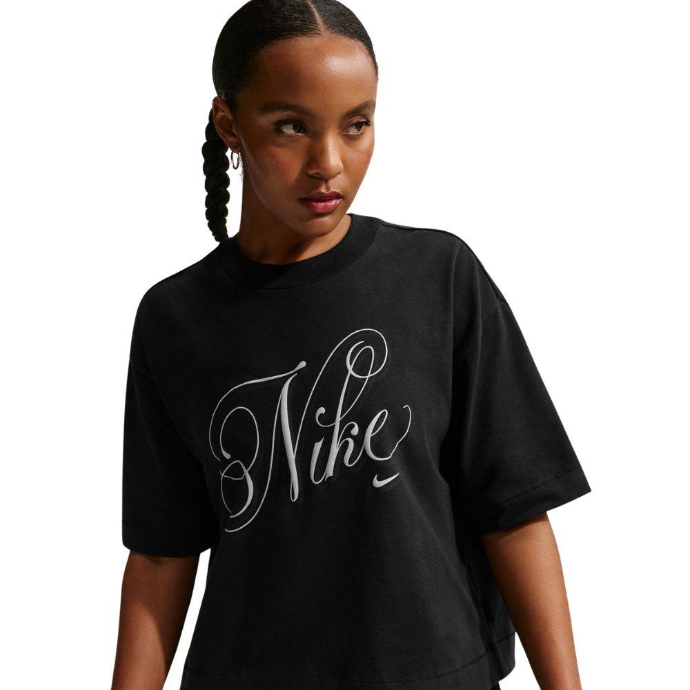 NIKE WOMENS NSW OVERSIZED SCRIPT SS TEE