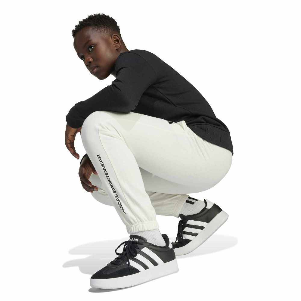 ADIDAS BOYS SLOGAN FLEECE PANTS
