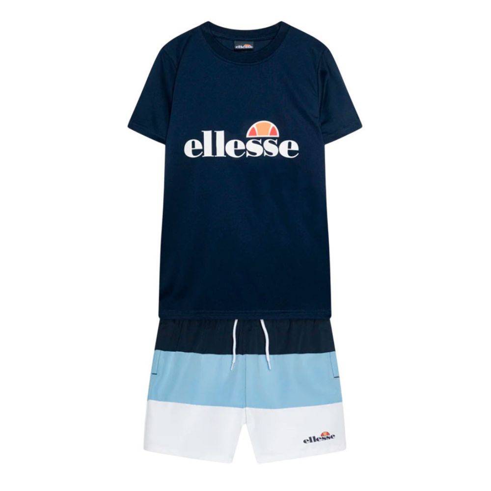 ELLESSE JUNIOR BOYS VESCIA T-SHIRT AND SHORT SET
