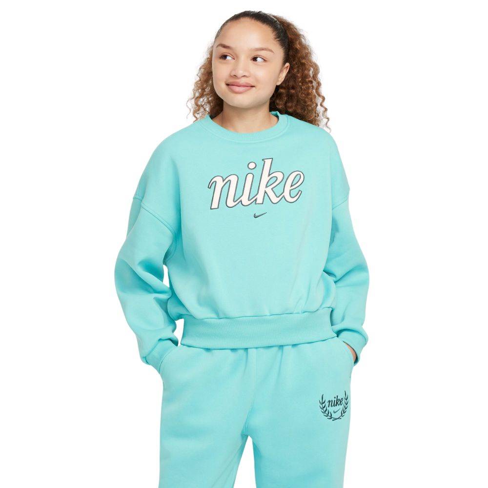 NIKE NSW GIRLS CLUB BOXY CREW GX STER SWEATSHIRT
