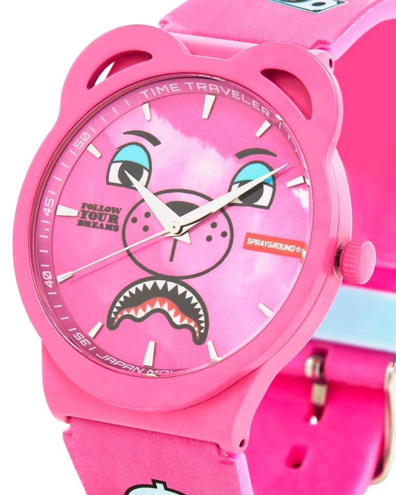 SPRAYGROUND PINK BEAR WATCH