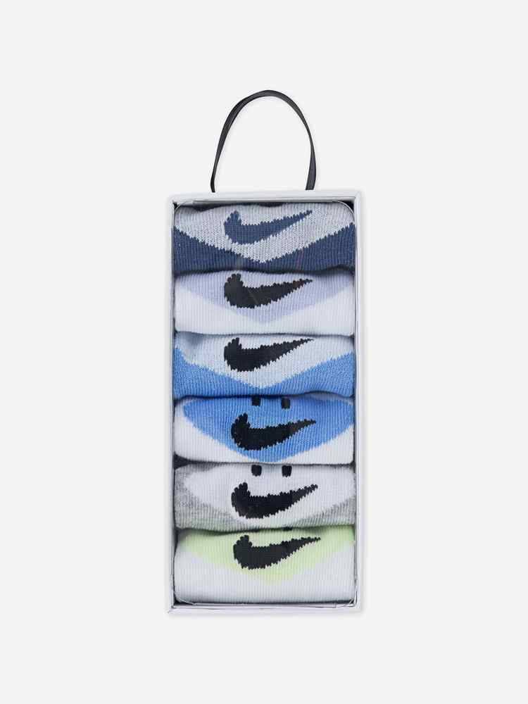 NIKE INFANT SMILEY 6PK ANKLE SOCKS