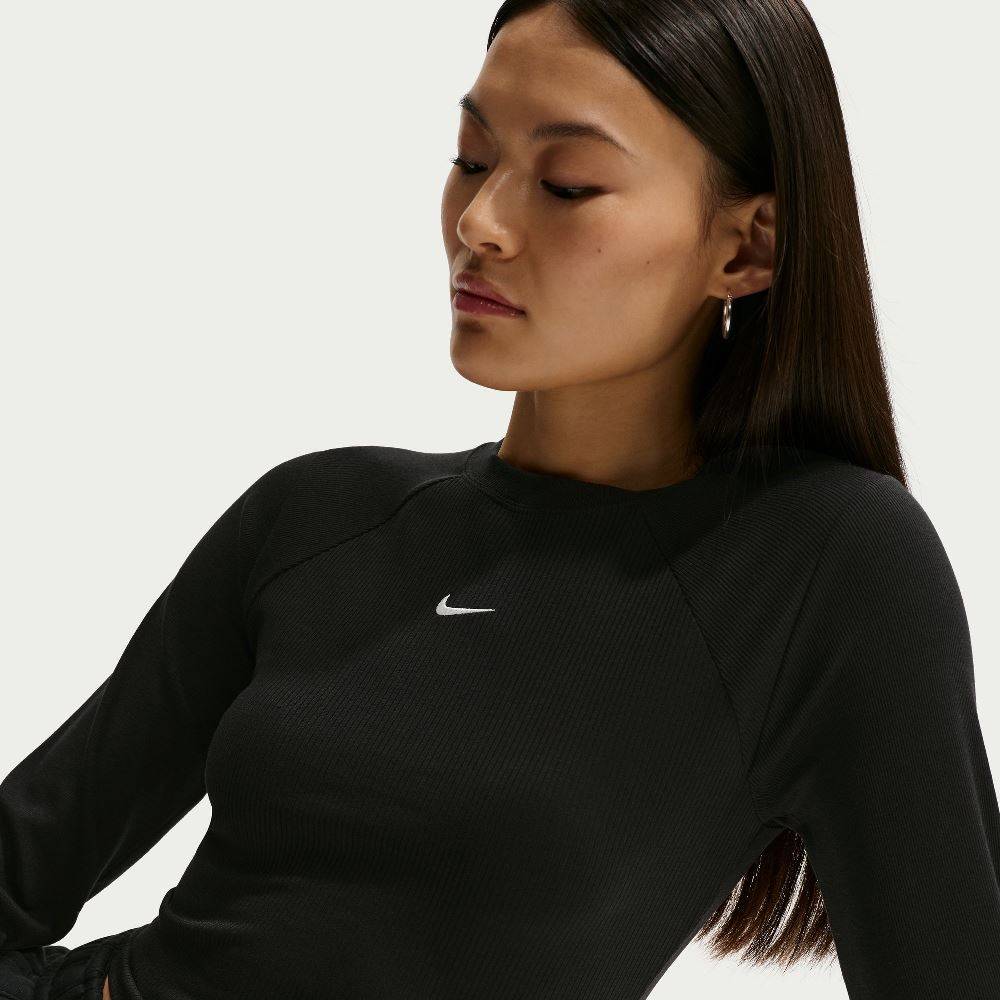 NIKE NSW CHILL-KNIT RIB LONG-SLEEVE TOP