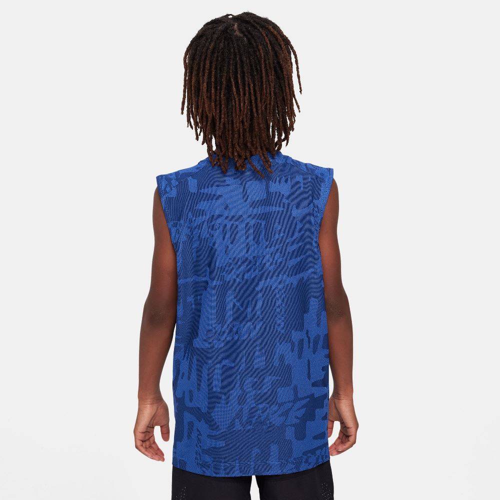 NIKE KIDS DF MULTI SLEEVELESS JAGUARD TEE