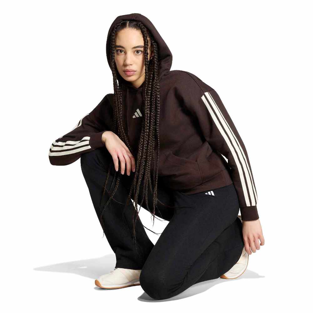 ADIDAS ESSENTIALS 3-STRIPES FLEECE HOODIE