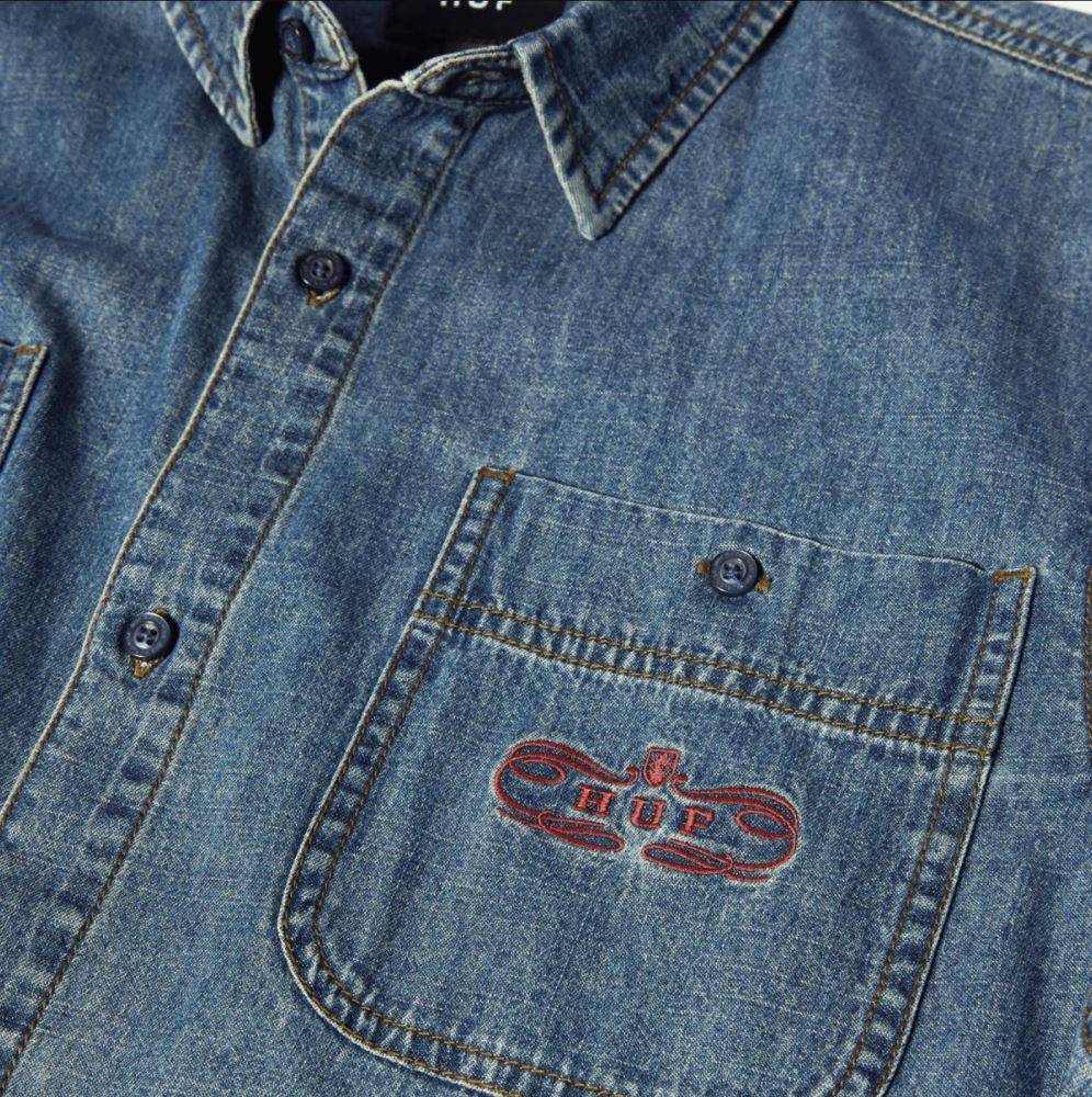 HUF WORLDWIDE CLOTHIERS DENIM SHIRT
