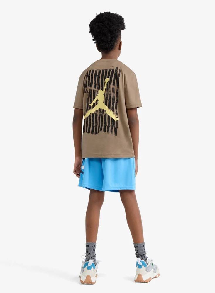 NIKE JORDAN BOYS JORDAN DISTRESSED SS TEE