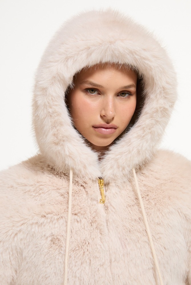 JUICY COUTURE HADI FUR HOODED JACKET