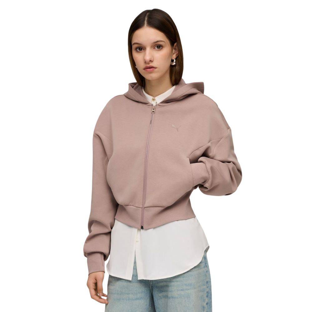 PUMA PUMATECH SENSE FULL-ZIP SOFT TOUCH DRYCELL HOODIE DK