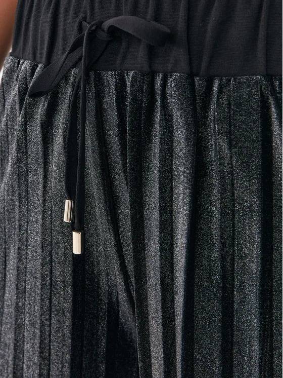 LIU JO CHENILLE PLEATED TROUSERS