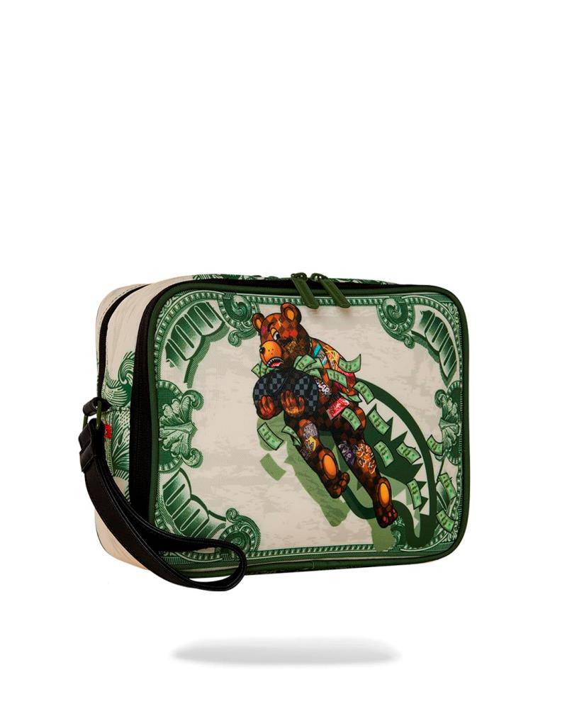 SPRAYGROUND MONEY FLY BEAR TOILETRY