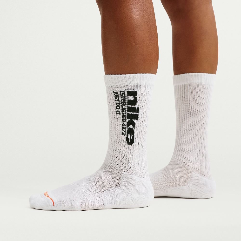 NIKE EVERYDAY ELEVATED CREW SOCKS MULTI GRAPHIC (3-PAIRS)