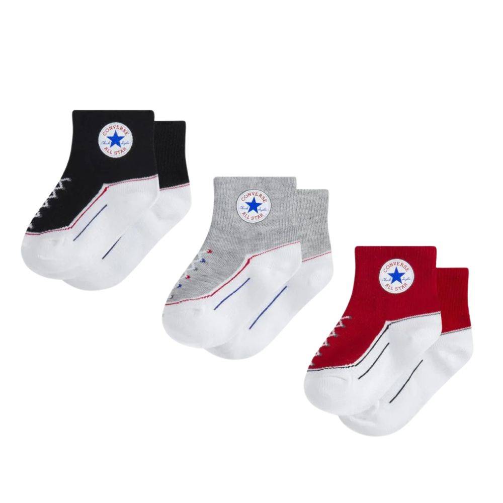 CONVERSE  CHN INFANT STRIATED QTR 3PK