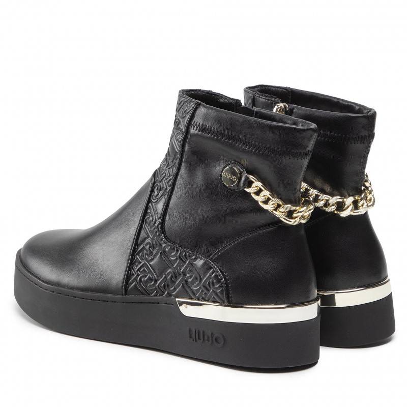 LIU JO SILVIA 43 - CHEALSEA BOOTS WITH JEWEL CHAIN