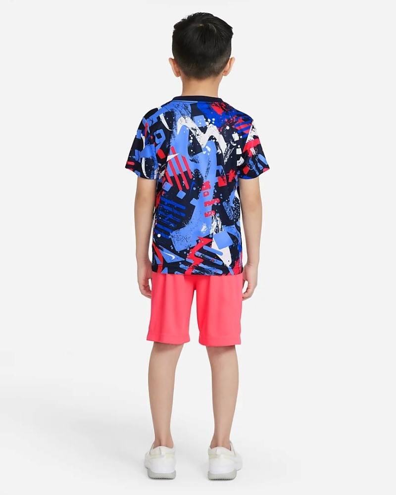 NIKE LITTLE KIDS DRI-FIT THRILL TEE-SHORT SET