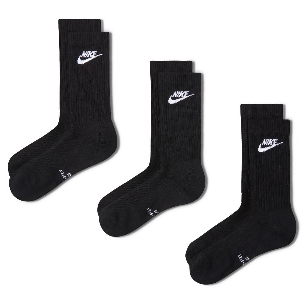 NIKE EVERYDAY ELEVATED CREW SOCKS FUTURA (3-PAIRS)