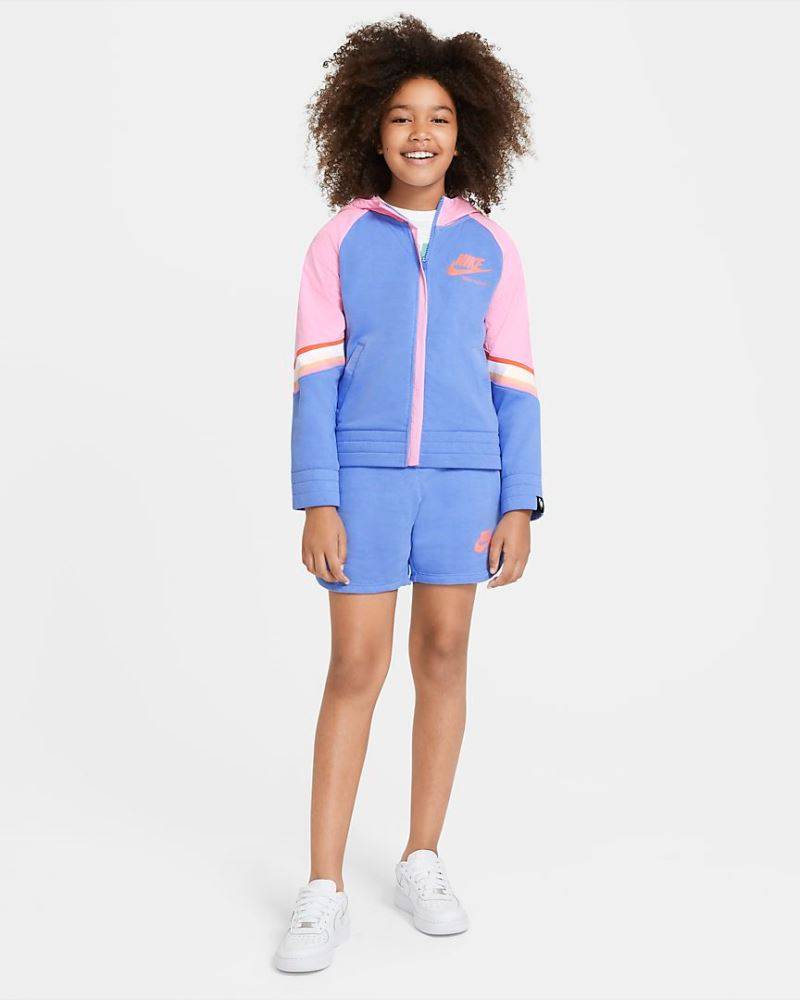 NIKE GIRLS SPORTSWEAR HERITAGE FULL-ZIP HOODIE