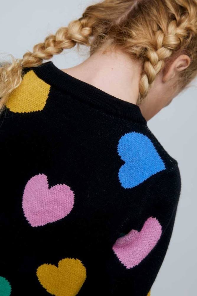 COMPANIA FANTASTICA CANDY PRINT KNIT SWEATER