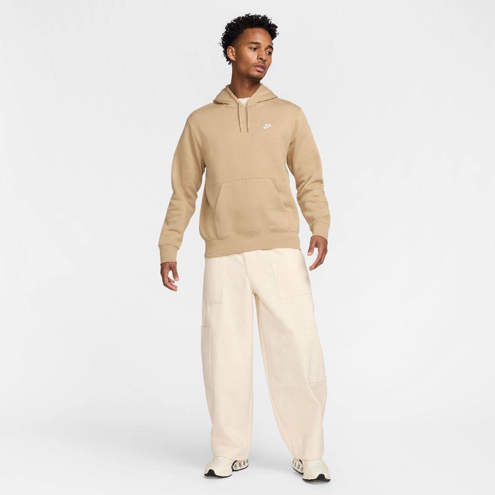 NIKE CLUB BRUSHED FLEECE PULLOVER HOODIE