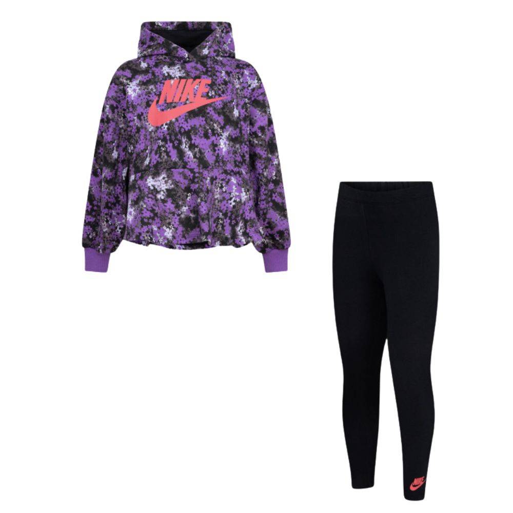 NIKE LITTLE KIDS FRESH CUT HOODIE LEGGING SET