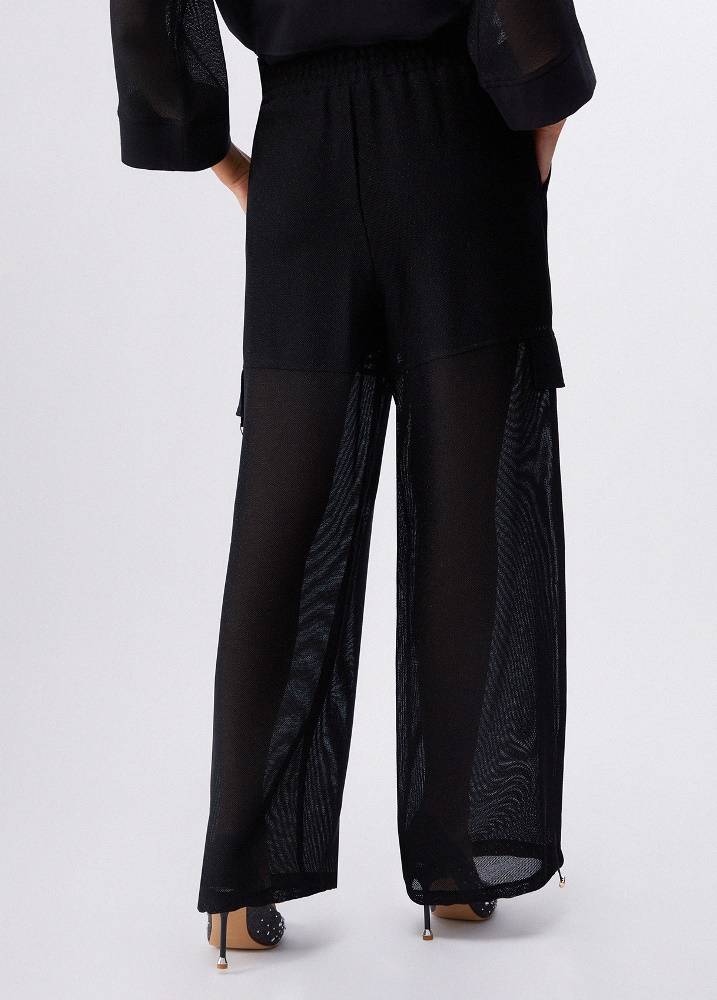 LIU JO MESH CARGO TROUSERS
