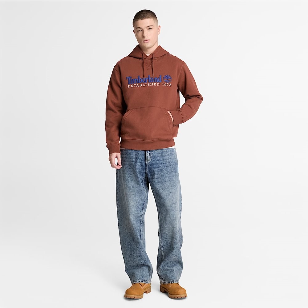 TIMBERLAND ESTABLISHED 1973 EMBROIDERED LOGO BB HOODIE