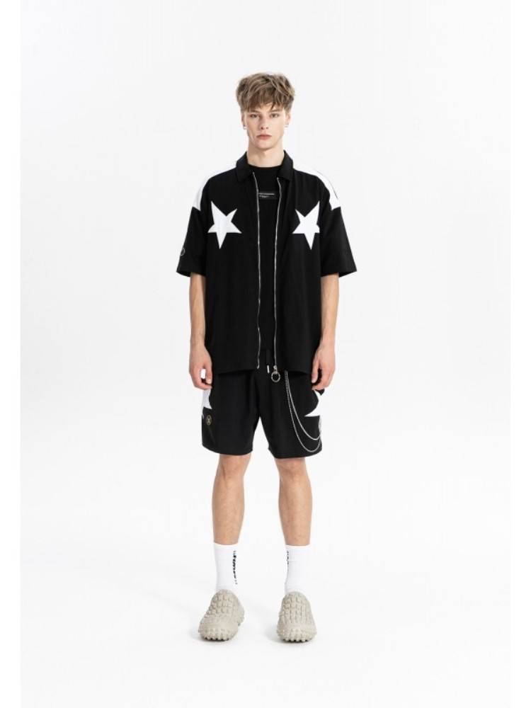 MWM JT WINGS STAR DESIGN REGULAR FIT SHORTS