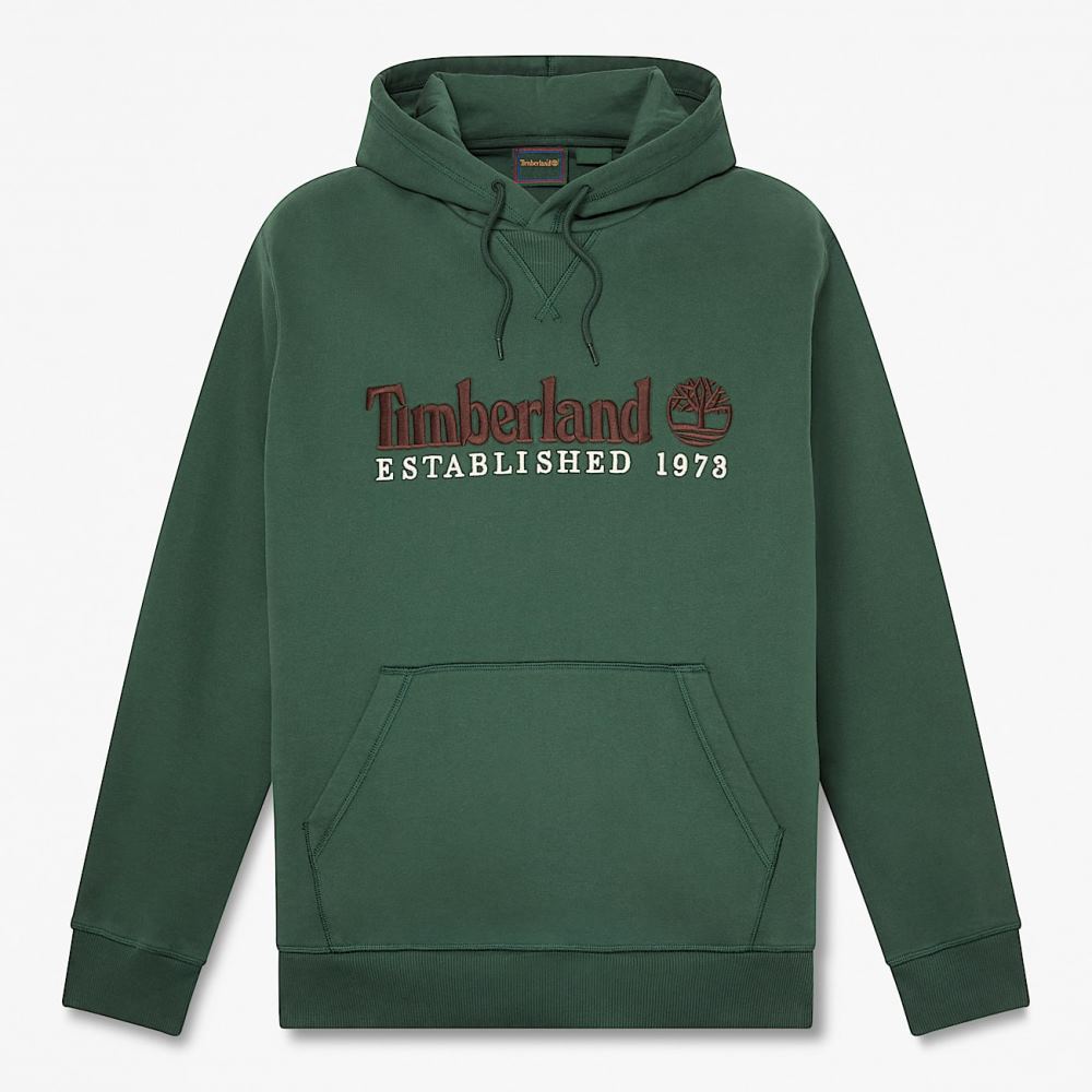 TIMBERLAND ESTABLISHED 1973 EMBROIDERED LOGO BB HOODIE