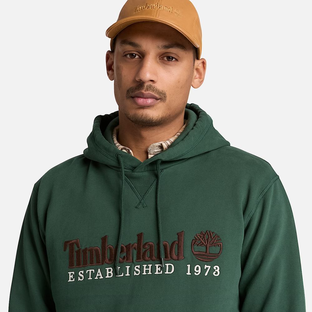 TIMBERLAND ESTABLISHED 1973 EMBROIDERED LOGO BB HOODIE