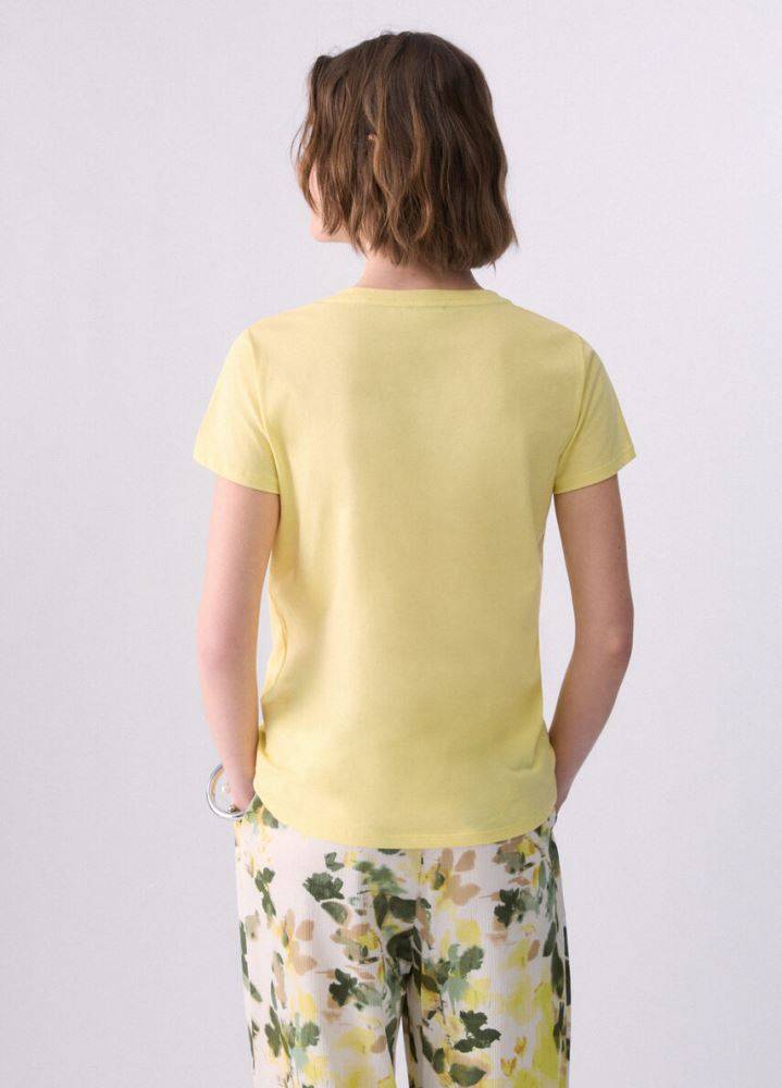 LIU JO T-SHIRT WITH GEMSTONES