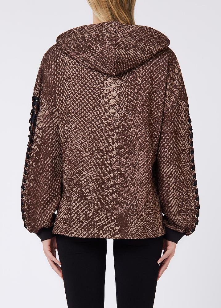 LIU JO SWEATSHIRT WITH ANIMAL PRINT