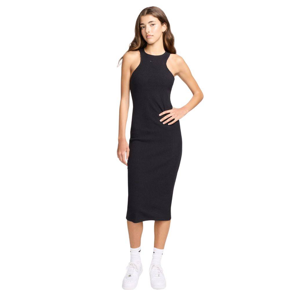 NIKE NSW SLIM SLEEVELESS RIBBED MIDI DRESS