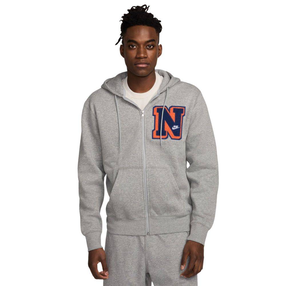 NIKE CLUB ESSENTIAL FULL ZIP HOODIE VARSITY