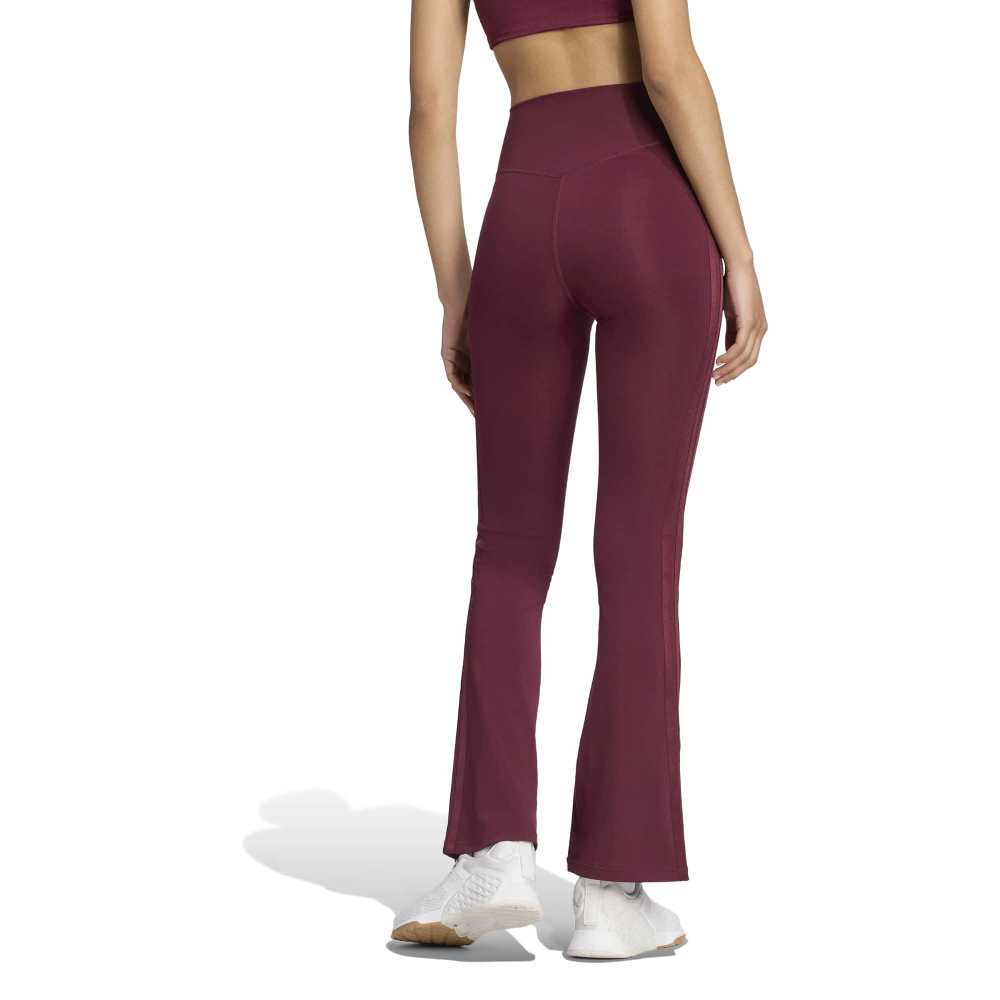 ADIDAS OPTIME ESSENTIALS WORKOUT SHINE FLARED LEGGINGS