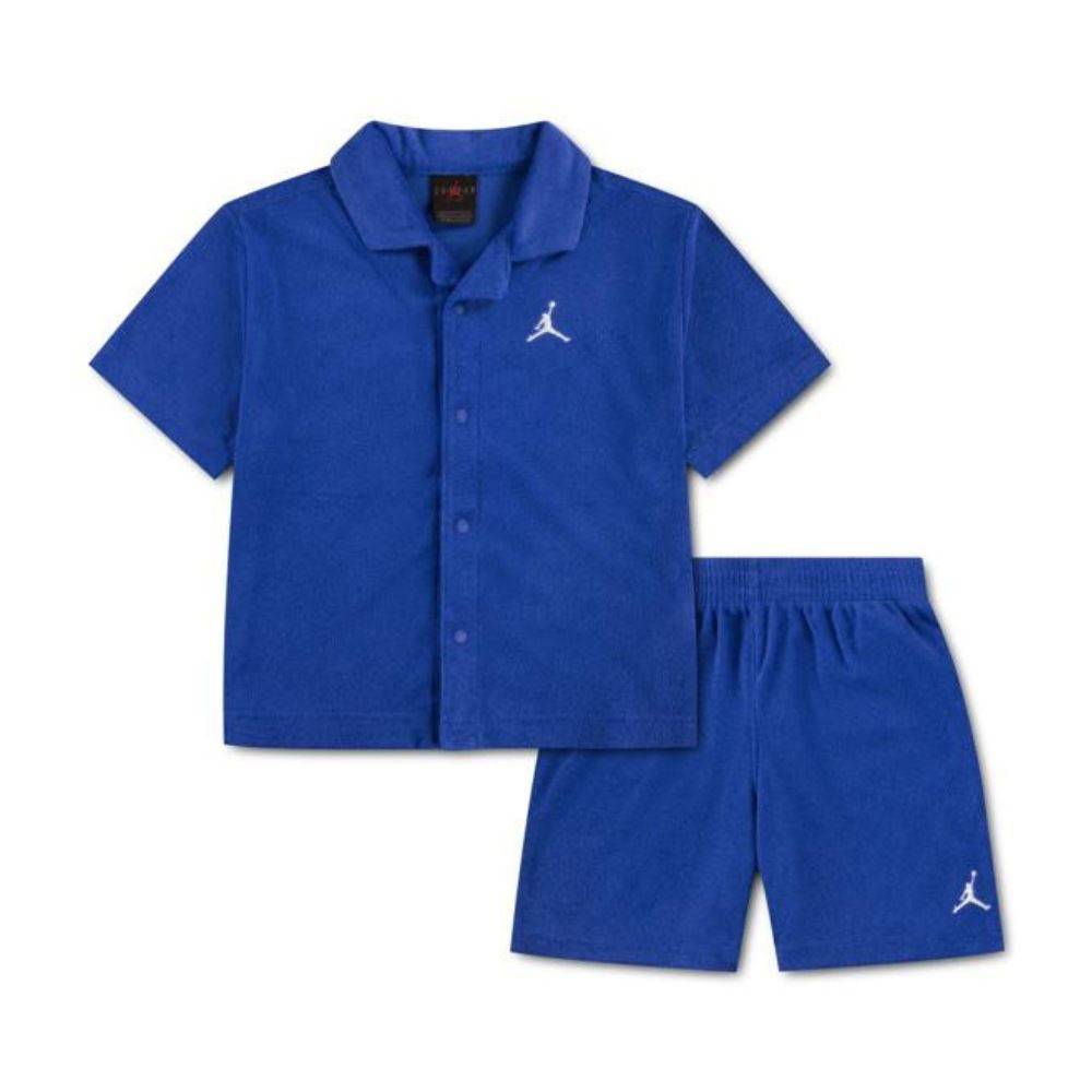 NIKE JORDAN LITTLE BOYS TERRY CLOTH CAMP SET