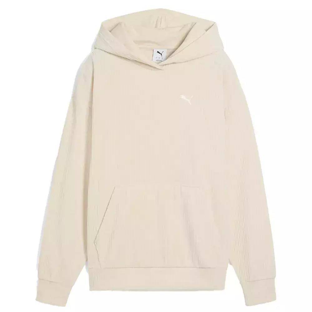 PUMA ESS ELEVATED COMFORT VELOUR RIB HOODIE