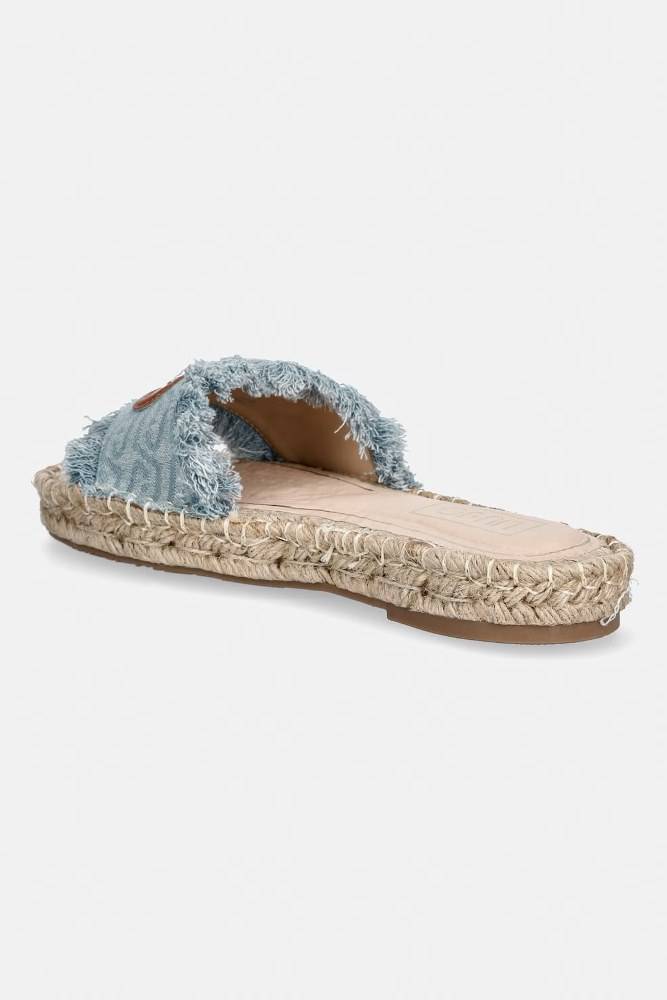 PAROS 01 - DENIM SANDALS WITH MONOGRAM