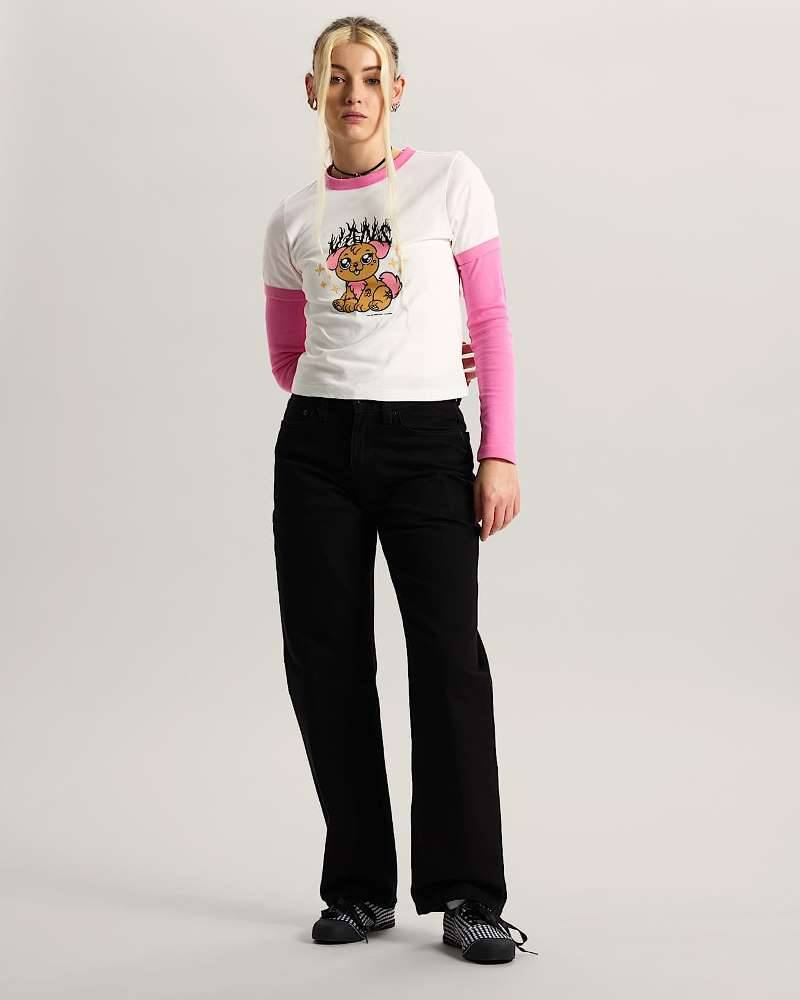 VANS PUPPY W RINGER TEE