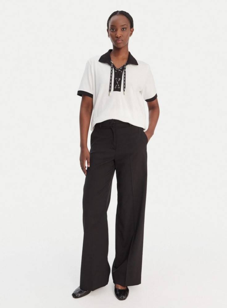 LIU JO POLO T-SHIRT WITH LOGO STRAP