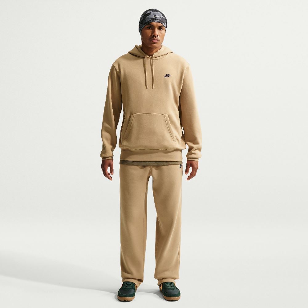NIKE CLUB BRUSHED FLEECE PULLOVER HOODIE