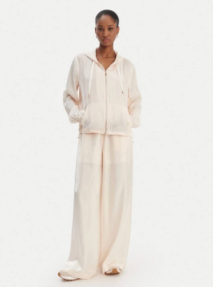 LIU JO LAMINATED HOODED JACKET