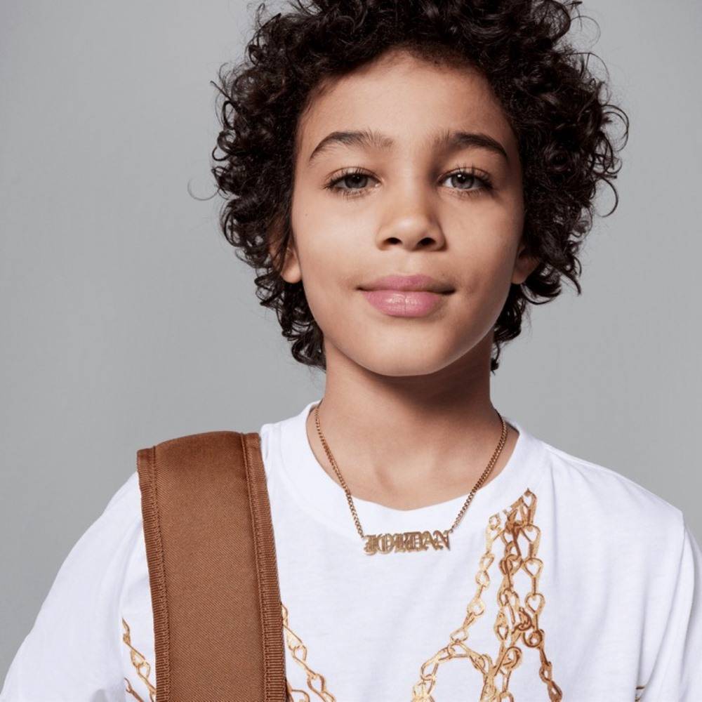 NIKE JORDAN BOYS MJ BRAND JM CHAIN SS CREW