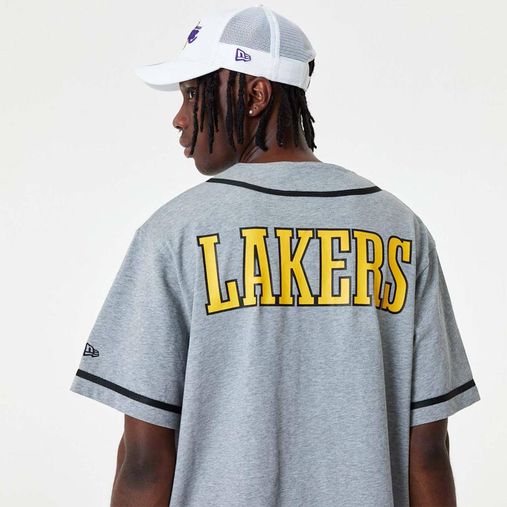 NEW ERA NBA LAKERS BASEBALL JERSEY