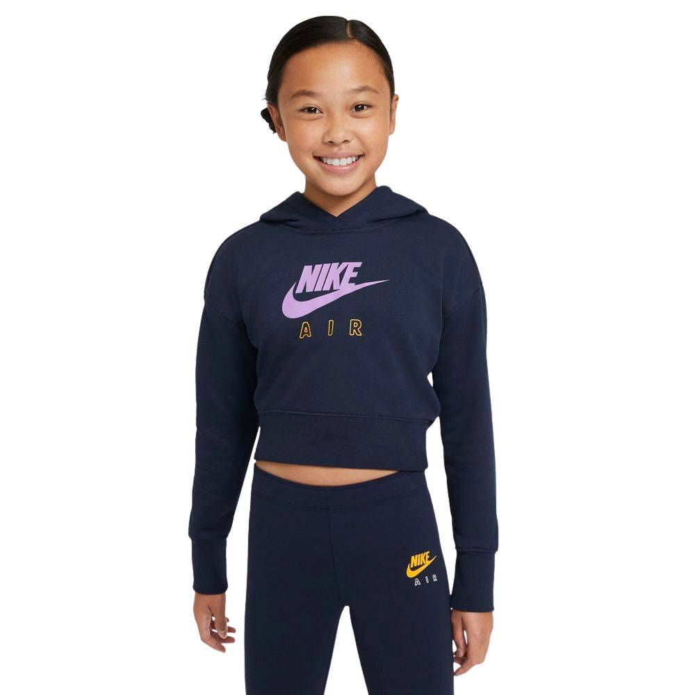 NIKE GIRLS AIR CROPPED FT HOODIE