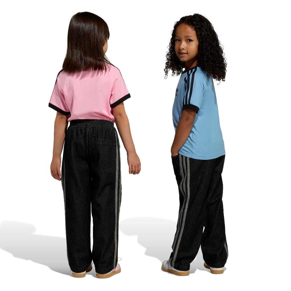 ADIDAS ORIGINALS LITTLE KIDS FIREBIRD LOOSE DENIM TRACK PANTS