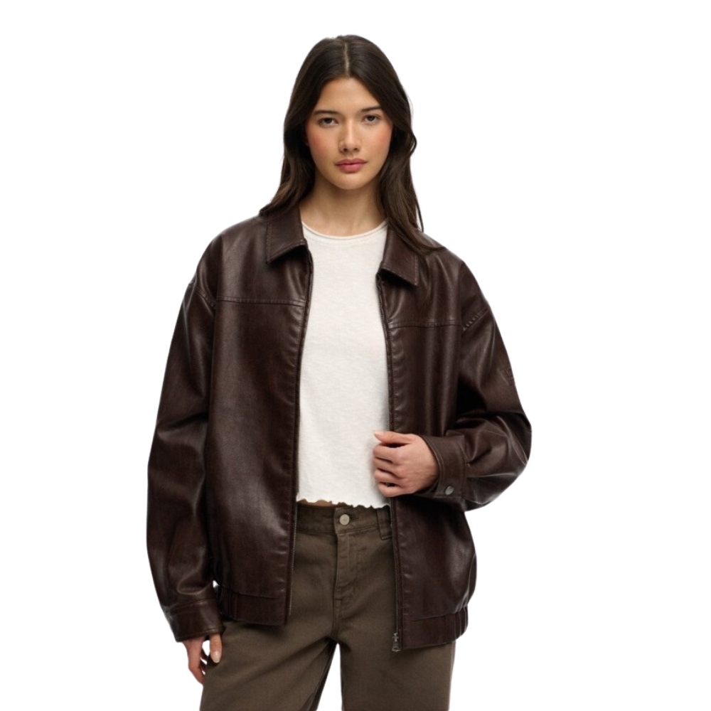 SUPERDRY COLLARED OVERSIZED BOMBER